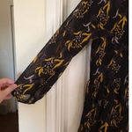 Aritzia LE FOU BY WILFRED  Leman Dress Dark Floral Size 2 90s Ruffle Photo 4