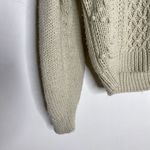 Ivy Vintage Chunky Acrylic Cardigan Brown Button Dot Pattern Size Small Photo 2