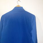 Blair  women’s blue floral embroidered 100% polyester windbreaker full zip jacket Photo 7