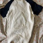 Brandy Melville  14 cropped baseball navy tee Photo 2