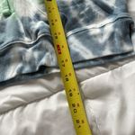 Aeropostale Womens Small Tie Dye Cotton Blend Cropped Full Zip Hoodie Blue Green Photo 3