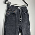 AGOLDE Sz 26 Distressed 90s Pinch Waist Straight Leg Howl Faded Black Jeans Photo 4