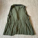 belle du jour  vest cardigan olive green size medium boho western hippie festival Photo 4