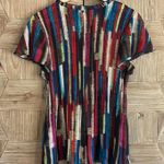 Sunny Leigh  Women's Multicolor Striped Top Size PXL Bohemian Photo 3