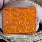Cole Haan Amanda Straw Small Orange Leather Satchel Bag Purse NWT Y2K Photo 5