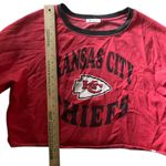 47 Brand Kansas City Chiefs Cropped Sweatshirt Red Black Sporty Womens L Photo 6