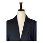 Pendleton  Blazer Women 10 Petite Black Wool One Button Single‎ Breasted Career Photo 4