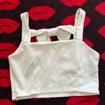 Bonne chance collections retro pink white bow floral top skirt 2 piece XS Photo 4