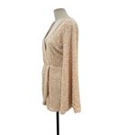 Michael Costello  x Revolve Valerie Dress Mini Long‎ Sleeve Sequin Ivory Medium Photo 5