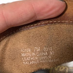 Clarks  | Size 7 | Brown Suede Leather 2.5 inch Stacked Block Heel Ankle Booties Photo 3