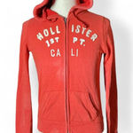 Y2K Hollister California 1922 Coral Zip Up Hoodie Sweatshirt Women's Size L Size L Photo 0