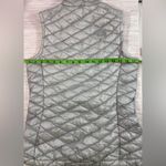 The North Face  SMALL ✨ Women's Silver Quilted Vest zip up with pockets GUC Photo 3
