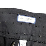 Charter Club  Woman's Black Embroidered Polka Dot Pants Photo 2