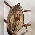 Dana Buchman  Brown Croc-Embossed Shoulder Bag Photo 8