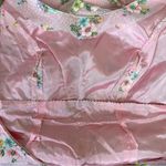 VINTAGE Pink Swiss Dots Floral Prairie Dress Size undefined Photo 8