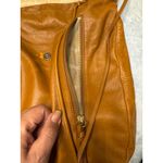 Christopher Kon Mustard Woven Leather Hobo Bag Fringe Detail Shoulder Bag Orange Photo 3