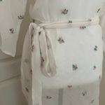 Victoria's Secret NWT White Sheer Long Floral Embroidered Robe, Sz XS/S Photo 7