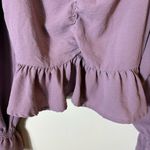 Altar'd State Altar’d State Purple Long Sleeve Peplum Top Size Small Photo 3