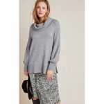 Anthropologie  Gray Paloma Ribbed Knit Relaxed Turtleneck Sweater - Size - Small Photo 1