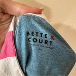 Bette & Court white pink blue collared half zipper golf shirt M Size M Photo 6