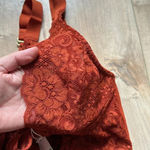 NWT We Are HAH x Free People Lace Bodysuit Burnt Orange Bronze Sz S Photo 2