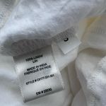 Cloth & Stone  Anthropologie white linen jumpsuit wide leg crop S Photo 4