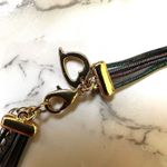 Iridescent multi strand lariat necklace Photo 5