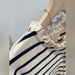 Sézane Sezane Gael Mariniere Striped Long Sleeve Top with Ruffles Photo 4