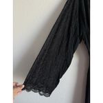 Soma  Womens Black Cool Nights Belted Exquisite Romantic Robe Lace Detail Sz L/XL Photo 9