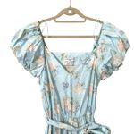 Love Shack Fancy X TARGET Floral Puff Sleeve Midi Dress Blue Sz 0 Photo 2
