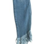 Frame Light Wash Fringe Ankle Le High Skinny Jeans Size 27 Photo 8