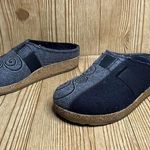 Haflinger Womens MAGIC Swirl Gray Black felt Wool Clogs Slippers Sz 37 /US 6 Photo 0