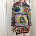 Reversible Colorful Fun Print Cardigan OS Size undefined Photo 1