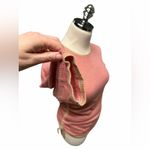 Banana Republic Vintage 2003 Y2K Merino Wool Side Ruched Sweater Pink Coquette M Photo 4