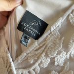 Adrianna Papell  Long Shutter Pleat Shimmer Dress Lace Bodice Womens‎ Size 10 Photo 4