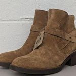 new nwt ankle Born woman's size 6.5 Tori tan suede leather heeled booties boots Brown Photo 0