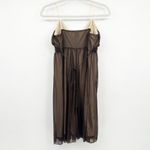 Charlotte Russe  Womens Y2K Vintage Glitter Mesh Layered Babydoll Dress Size L Photo 5