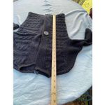 Tribal Brand Cardigan chunky knit loose weave sweater. Black Size M Photo 3