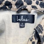 Lulus Fashionably Fierce Beige Leopard Print Denim Jean Jacket Size Small NEW Photo 7