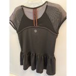 American Eagle AE Black Peplum Top Photo 4