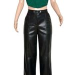 SIMKHAI Mackenzie Vegan Leather Pants, Black, 8 (US) Black Photo 9