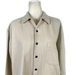 American Eagle Vintage 80s Outfitters Beige Button Fron Lightweight Shacket S Photo 1