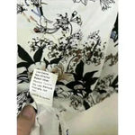 SheIn White Floral Print Women's Short Sleeve Top Size Medium Photo 4