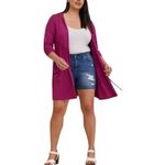 Torrid Knit Purple Longline Tie-Waist Casual Soft Anorak Lace Yoke Sweater Sz 5X Photo 0