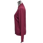 Guess  Esma Mock neck Logo Sweater Preppy Coastal Beach Boho Pink XL Beaded pearl Photo 2