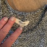 Madewell  Tweed Crop tank top •XS• Black White Photo 3