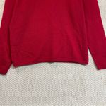 Vintage LL Bean Womens Large Red Lambswool Classic Crewneck Knit Sweater Preppy Photo 3