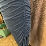 J Lux Label Blue Stretch Cowl-neck MIDI Dress Photo 6