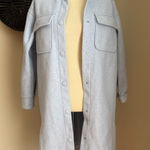 Calia Light Blue Shaket Long Jacket, Size XS Photo 0