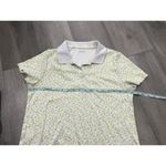 Lands' End  Polo Golf Shirt Lemon Abstract Summer SIZE M 10-12 Photo 3